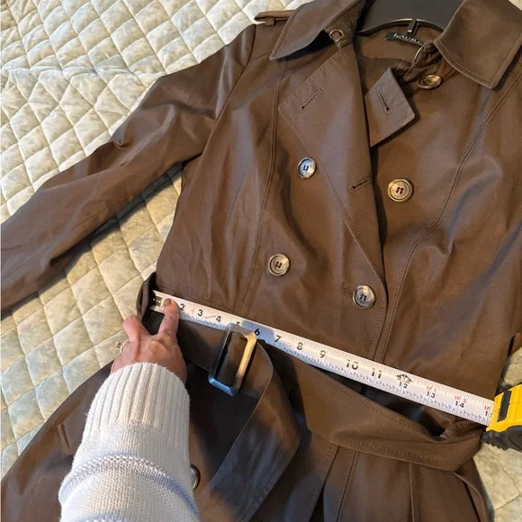 Ralph Lauren Brown trench coat size small - Picture 4 of 6